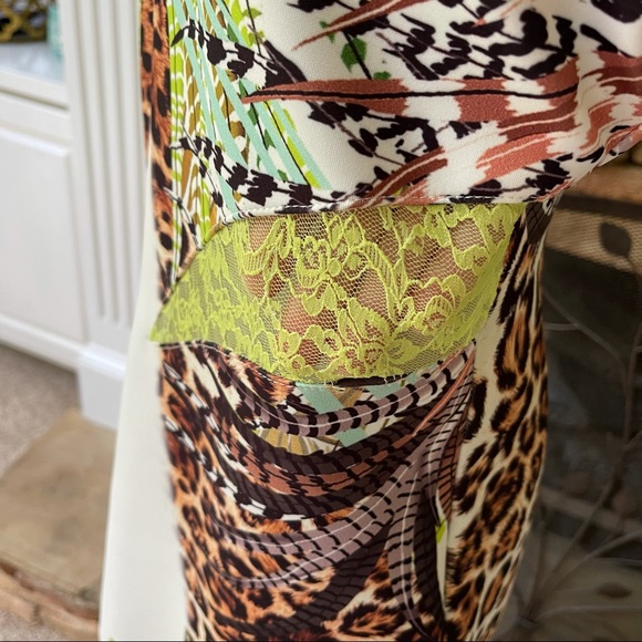 La Pateau dress size large bodycon sheath jungle - Picture 8 of 12